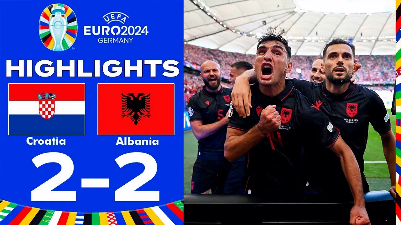 ไฮไลท์บอลเด็ด 20 มิถุนายน 2567 โครเอเชียพลิกเสมอแอลเบเนีย 2-2 เร้าใจยูโร 2024 ลุ้นเข้มรอบแบ่งกลุ่ม dooball168hd.com
