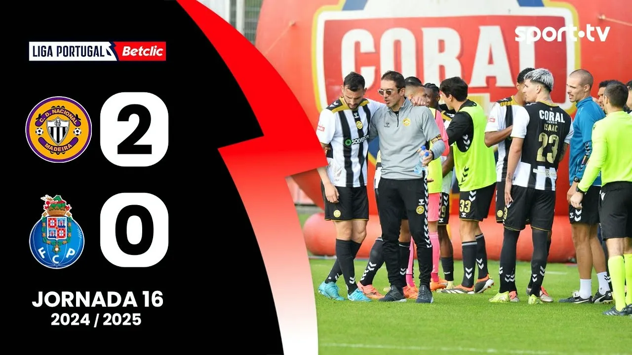 ไฮไลท์บอลเดือด นาซิอองนาล ดา มาไดร่า เปิดบ้านชนะ เอฟซี ปอร์โต้ 2-0 ลีกา ซาเกรส โปรตุเกส 2025 วันที่ 13 มกราคม 2568