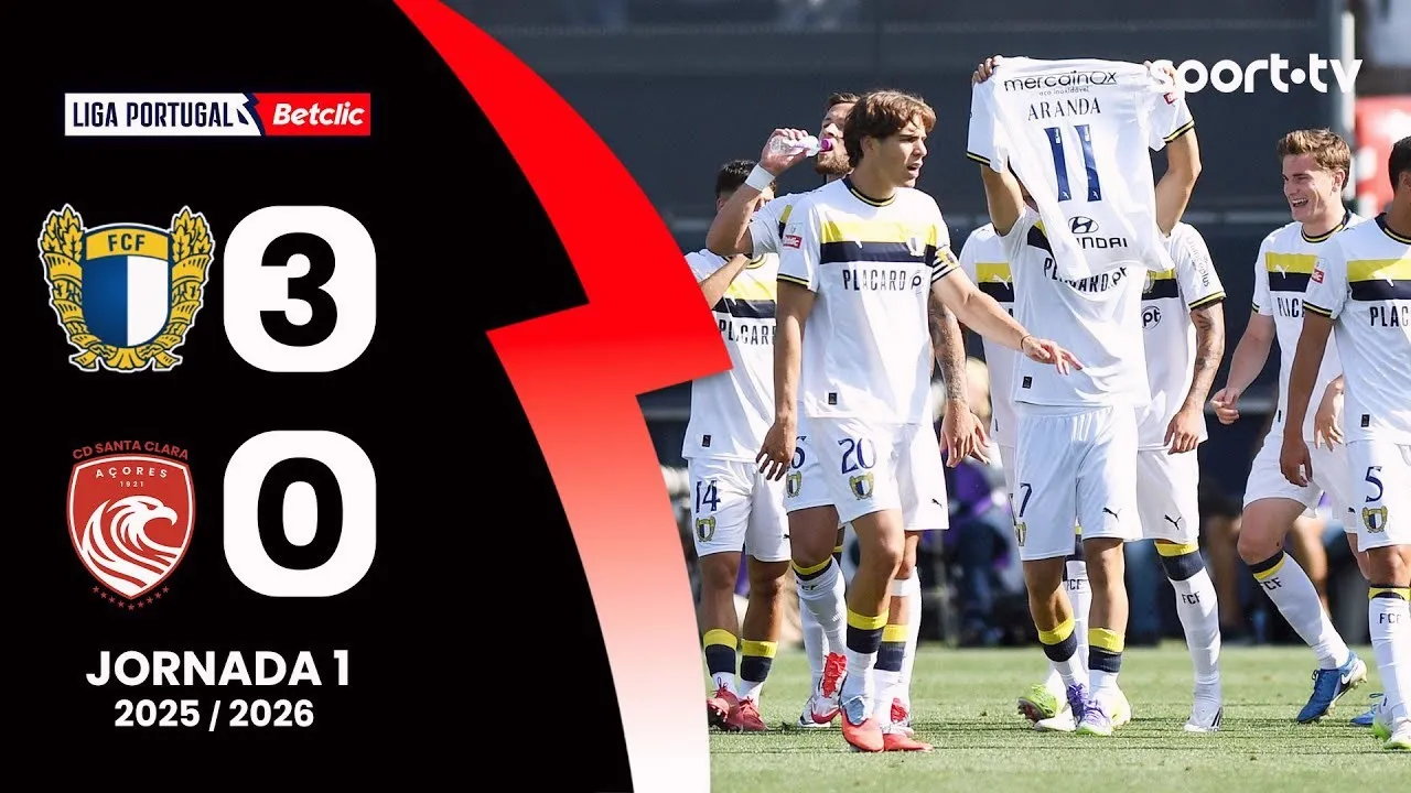ไฮไลท์ฟุตบอล ฟามาลิเคา ถล่ม ซานตาคลาร่า 3-0 พรีไมร่า ลีก้า โปรตุเกส 11/08/2568