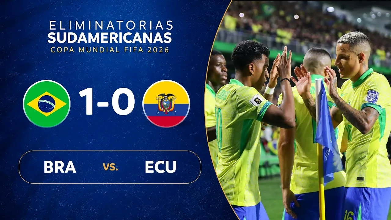 ไฮไลท์ฟุตบอลโลกคัดเลือกโซนอเมริกาใต้ 2024 บราซิลเปิดบ้านเฉือนเอกวาดอร์ 1-0 เมื่อวันที่ 7 กันยายน 2567