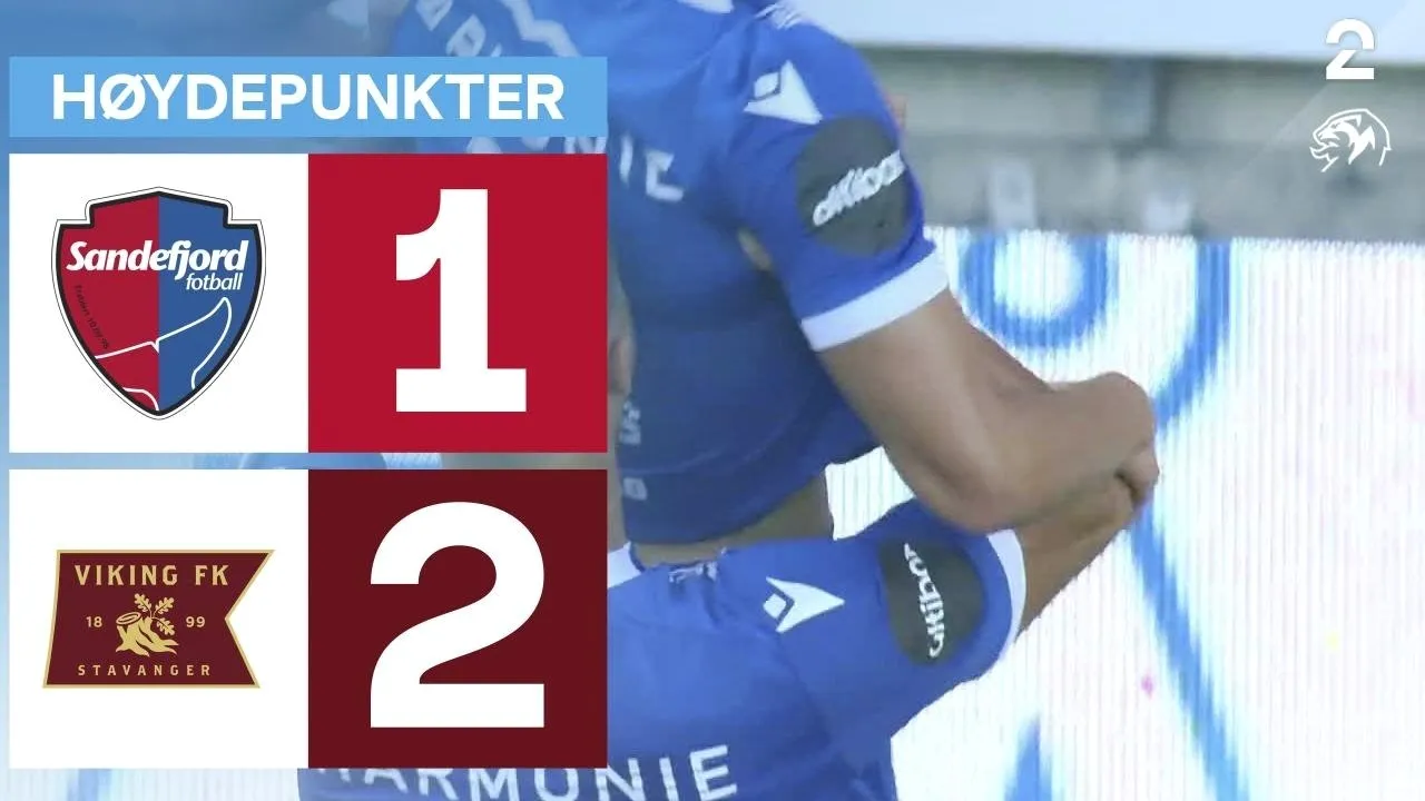 ไฮไลต์ฟุตบอลนอร์เวย์ทิปเปลีเก้น 2025 ไวกิ้ง เอฟเค บุกชนะ ซานเดฟยอร์ด 2-1 วันที่ 11/08/2568