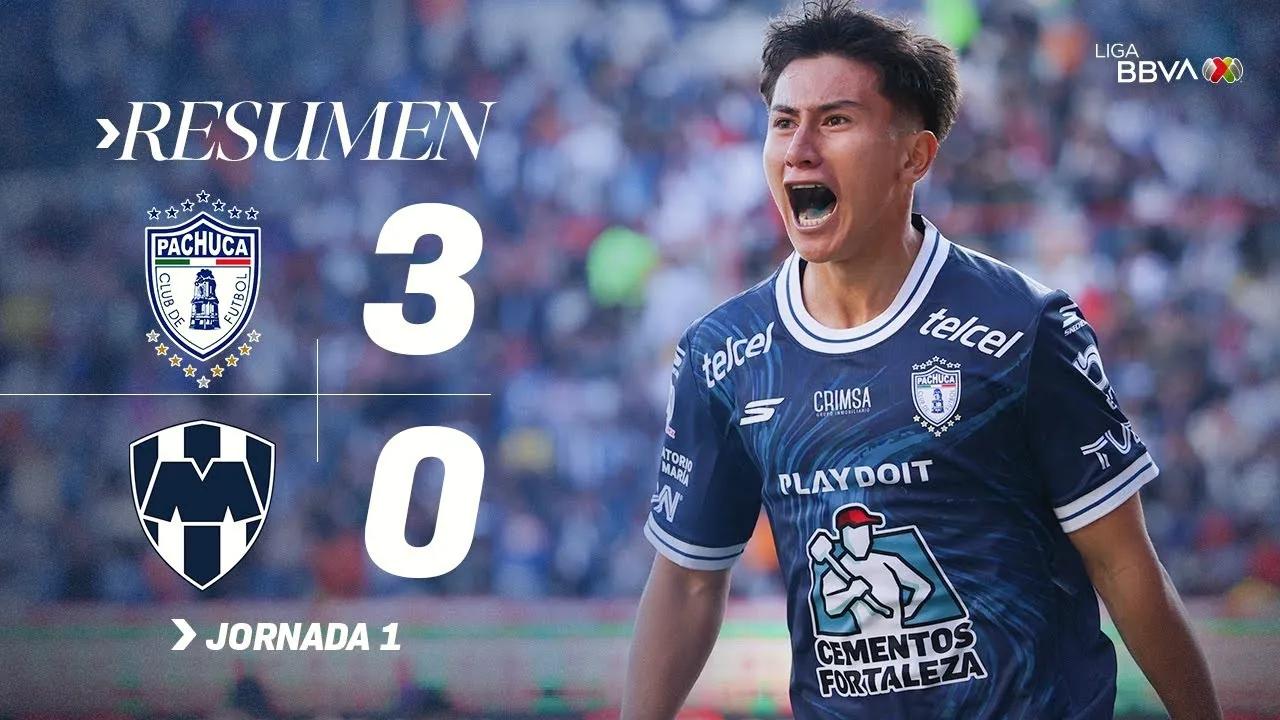 ไฮไลท์ฟุตบอล ปาชูก้า ถล่ม มอนเทอร์เรย์ 3-0 เม็กซิโก พรีเมร่า ดิวิชั่น 2025 วันที่ 14 กรกฎาคม 2568