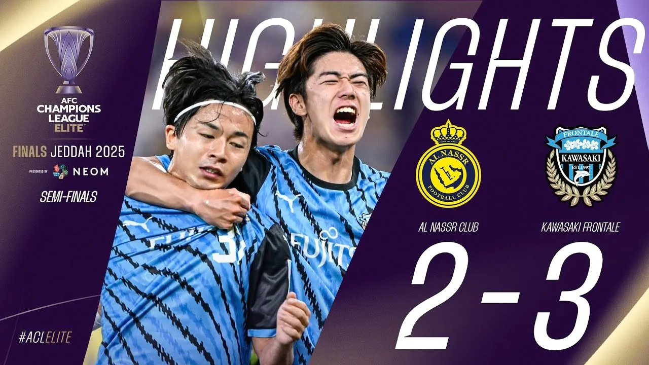 ไฮไลท์ฟุตบอล อัล นาสเซอร์ 2-3 คาวาซากิ ฟรอนตาเล่ ศึกเอเอฟซีแชมเปี้ยนส์ลีกอีลิทรอบรองชนะเลิศ 01/05/2568 dooball168hd.com