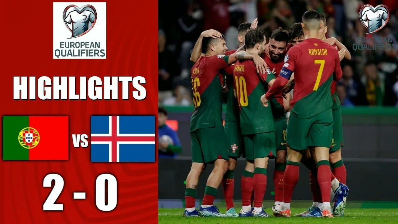 ไฮไลท์ฟุตบอลยูโร รอบคัดเลือก 2023 โปรตุเกสชนะไอซ์แลนด์ 2-0 ในวันที่ 20 กันยายน 2566 20/11/2566