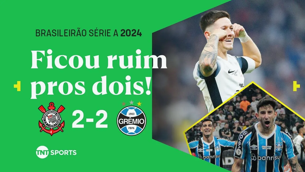 ไฮไลท์ฟุตบอล 26/07/2567 บราซิล ซีรี่ย์เอ โครินเธียนส์ เปิดบ้านเจ๊าเกรมิโอ ปอร์โต้ขวิกสุดระทึก 2-2