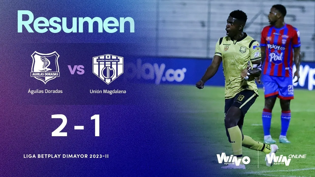 ไฮไลท์ฟุตบอล อากีลาส โดราดาส เปิดบ้านชนะ ยูเนี่ยน แมกดาเลน่า 2-1 ศึกโคลอมเบีย พรีเมร่าเอ ฤดูกาล 2023 ประจำวันที่ 15 กันยายน 2566
