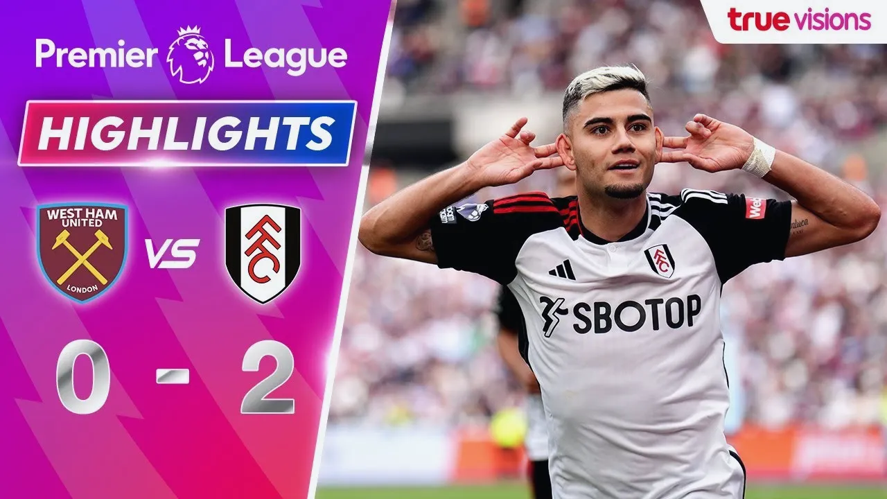 ไฮไลท์ฟุตบอลพรีเมียร์ลีกอังกฤษ ฟูแล่มบุกชนะเวสต์แฮม ยูไนเต็ด 2-0 วันที่ 15 เมษายน 2567