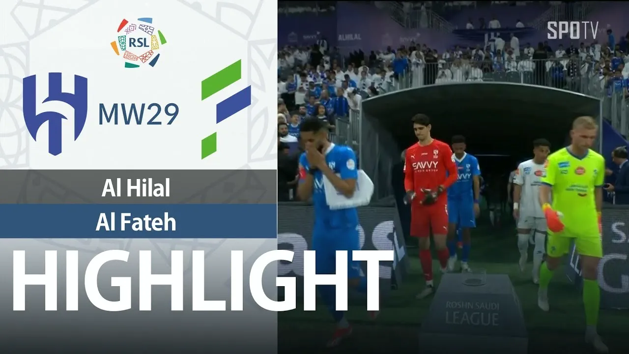 ไฮไลท์ฟุตบอล อัล ฮิลาล ชนะ อัล ฟาร์ท 3-1 ในศึกซาอุดีอาระเบีย โปรเฟสชั่นแนล ลีก วันที่ 27 เมษายน 2567