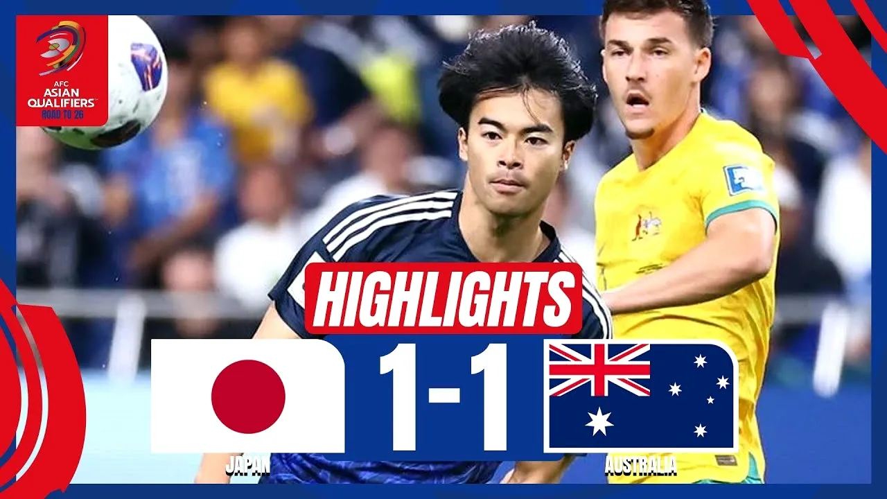 ชมไฮไลท์เด็ด! ญี่ปุ่นพลิกเจ๊าออสเตรเลีย 1-1 ศึกฟุตบอลโลกรอบคัดเลือกโซนเอเชีย 16 ตุลาคม 2567 dooball168hd.com