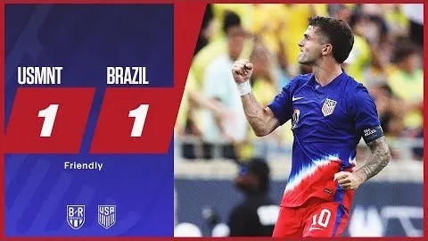 ไฮไลท์ฟุตบอล! สหรัฐอเมริกา 1-1 บราซิล กระชับมิตรทีมชาติ 13/06/2567 เปิดเกมสุดเดือดเสมอกันสนุก
