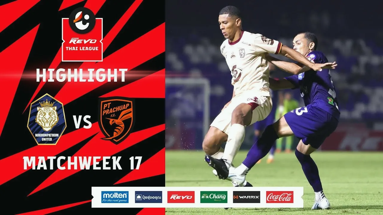 ดวลเสม 1-1 จบสวย! นครปฐม เอฟซี ซัลโว ถอน พีทีประจวบ เอฟซี ศึกรีโว่ไทยลีก 2024 ครบบทสรุปไฮไลท์เด็ด 14/02/2567