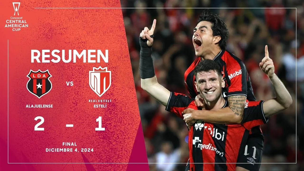 พาดหัวไฮไลท์ฟุตบอล 05/12/2567 อลาจูเรนเซ่ เฉือน เรอัล เอสเทล 2-1 คว้าแชมป์คอนคาเคฟ อเมริกา คัพ รอบชิงชนะเลิศ 2024 ที่เด็ดจาก dooball168hd.com