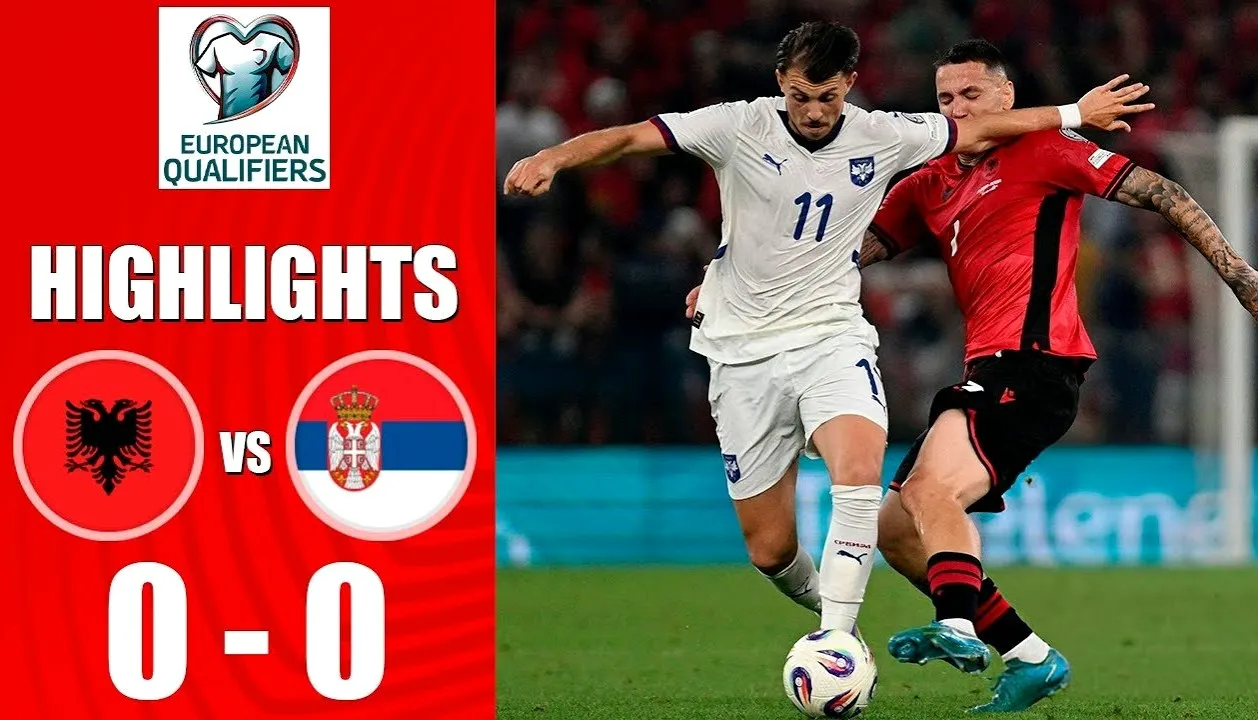 ไฮไลท์ฟุตบอลโลก 2026 รอบคัดเลือก โซนยุโรป แอลเบเนียเปิดบ้านเสมอเซอร์เบีย 0-0 08/06/2568