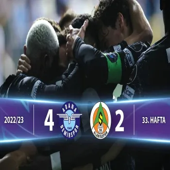 ไฮไลท์ซุปเปอร์ลีกตุรกี อดาน่า เดมิร์สปอร์ ถล่ม อลันยาสปอร์ 4-2 ศึกฤดูกาล 2022/23