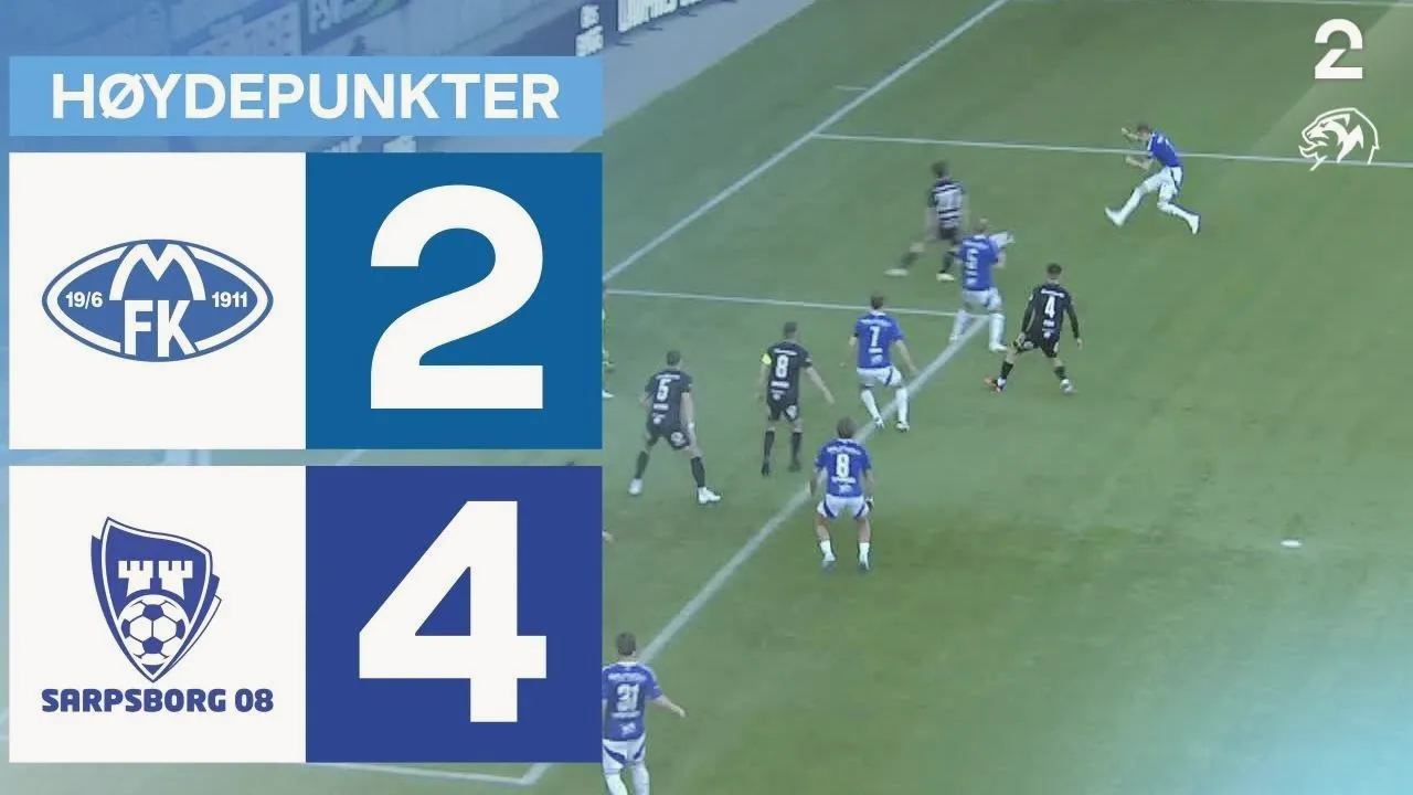 ไฮไลท์ฟุตบอล โมลด์แพ้ชาร์ปบอร์ก 2-4 ศึกนอร์เวย์ ทิปเปลีเก้น ฤดูกาล 2024 วันที่ 21 พฤษภาคม 2567 ทาง dooball168hd.com