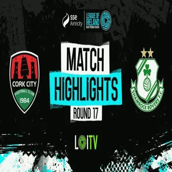 ไฮไลท์บอลคอร์ก ซิตี้เปิดบ้านเฉือนแชมร็อค โรเวอร์ส 1-0 ศึกไอร์แลนด์พรีเมียร์ลีก dooball168hd.com