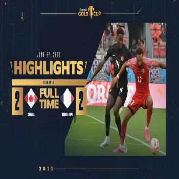 ดูไฮไลท์ฟุตบอลคอนคาเคฟ โกลด์คัพ 2023 แคนาดา เสมอ กวาเดอลูป 2-2 ทาง dooball168hd.com