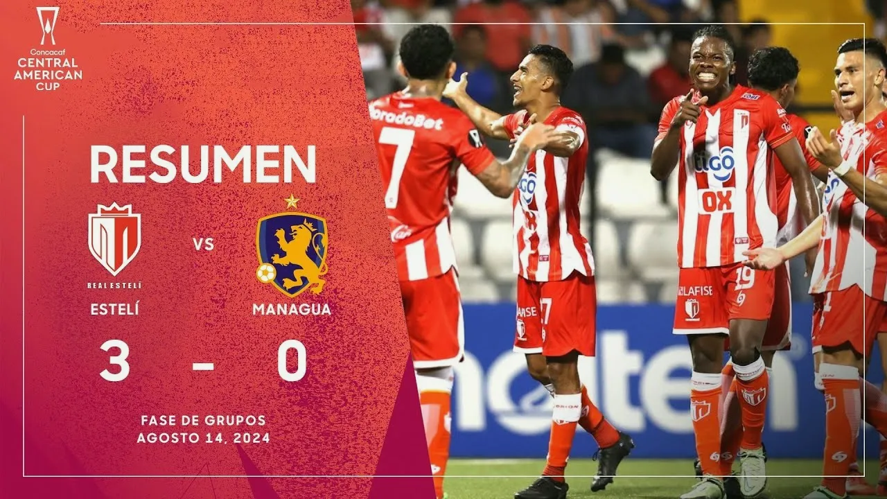 ไฮไลท์ฟุตบอลคอนคาเคฟ เซนทรัล อเมริกา คัพ 2024 เรอัล เอสเทล ถล่ม มานากัว เอฟซี 3-0 วันที่ 15 สิงหาคม 2567